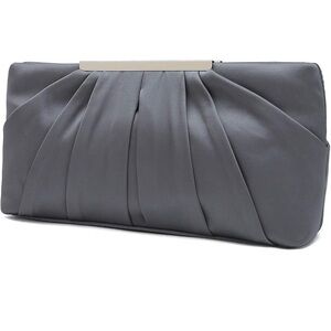 Elegant Gray Clutch Bag